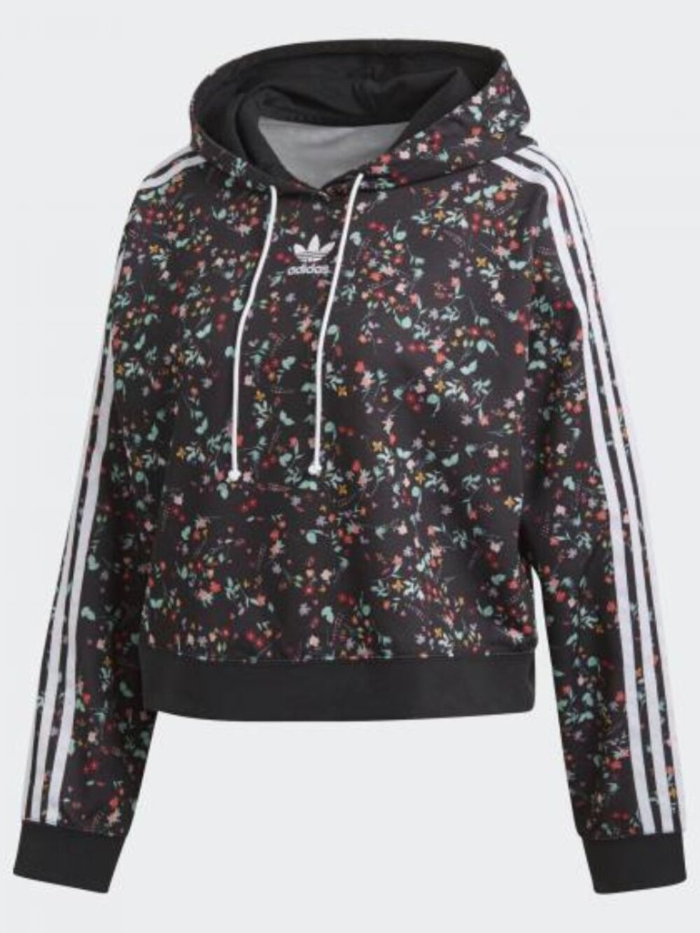 adidas x HER Studio London Floral Cropped Hoodie XS Coquette Athleisure Blokette